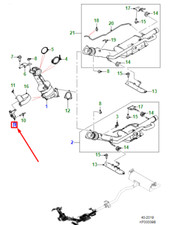 JAGUAR E-PACE X540 Catalizzatore di Scarico a Supporto Motore J9C20711 NUOVO ORIGINALE