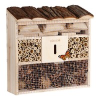 Cadoca® Insektenhotel Insektenhaus Bienenhotel Holz Nisthilfe Garten Bienen