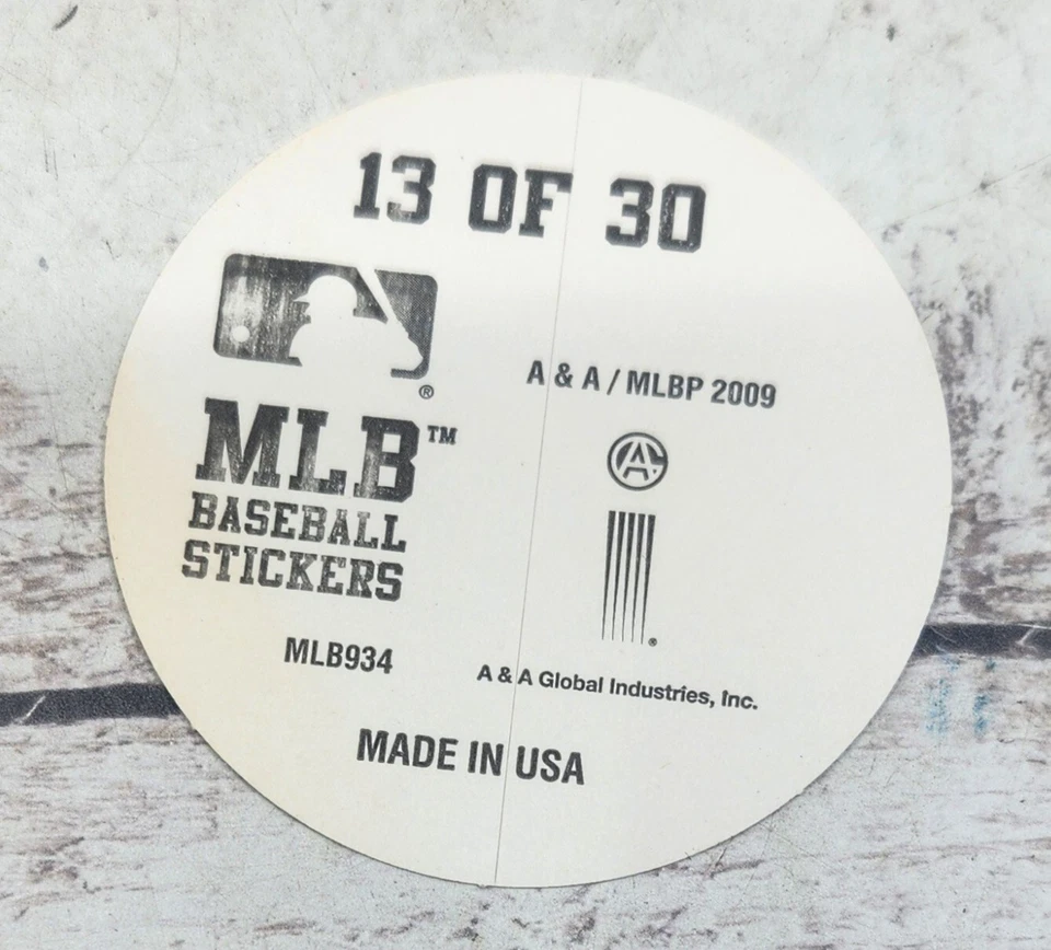 MLB Baseball Vending Machine Stickers Baseball 2009 Prismatic Lot (46) - Image 2 of 4