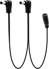 1-To-2 Guitar Pedal Power Cable - Daisy Chain Supply Cord for 9V DC Effect Board
