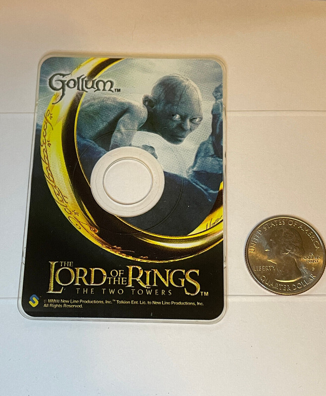 LOTR Lord of the Rings Two Towers Gollum Promotional mini CD ROM 2002