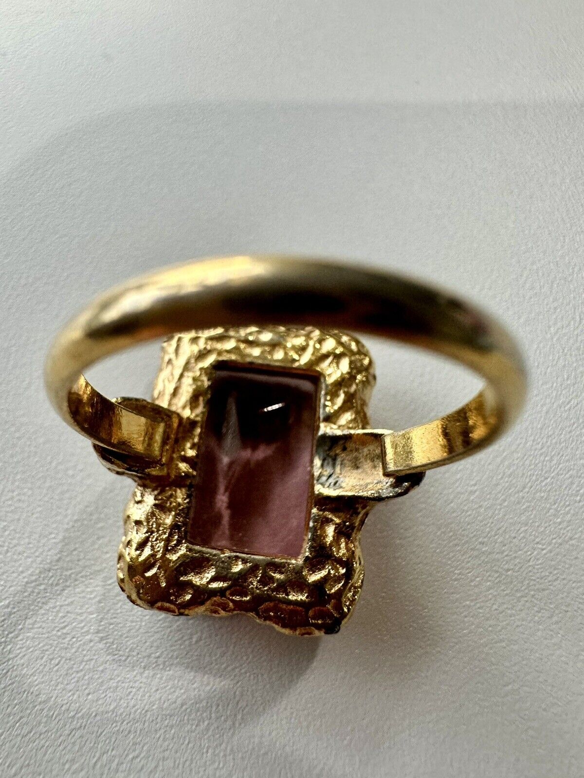 Vintage Signed SARAH COVENTRY Amethyst Ring HUGE … - image 15
