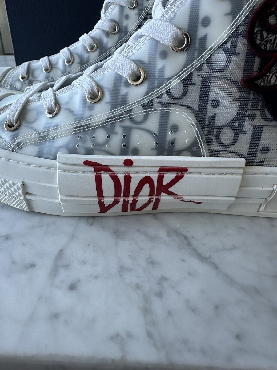 DIOR×ステューシーコラボ オブリークキャンバス B23 スリッポン 注目コラボ Dior Stussy And Shawn B23 Slip-On スリッポン