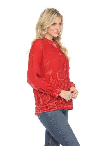 Camicia Johnny Was Firefly Glow Slim Audrey con bottoni C18824 * - Foto 6 di 22