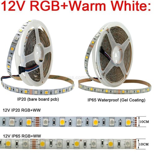 12V DC SMD 60LEDs/m 5050 Flexible RGBW RGBWW LED Strip Light Tape Ribbon 0.5-1m - Picture 11 of 11