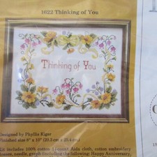 The Creative Circle Thinking of You Sampler Counted Cross Stitch Kit 1622 NOS