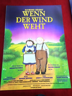 Wenn der Wind weht Kinoplakat Poster A1, Murakami, Bowie, Raymond Briggs