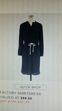J CREW FACTORY WOMEN SHIRT DRESS SZ SMALL