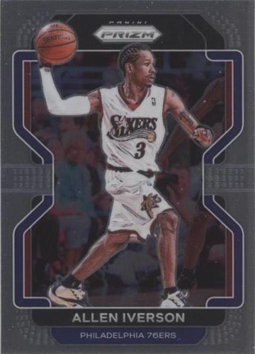Allen Iverson signed 2021-22 Panini Prizm Card 255 PSA DNA Auto