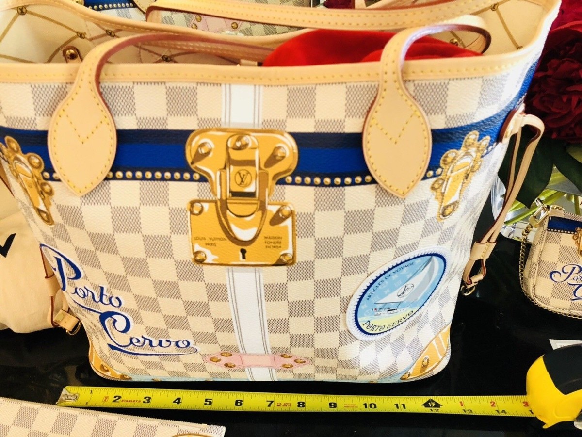 PORTO CERVO LOUIS VUITTON Neverfull MM Tote Bag NEW Summer Trunks