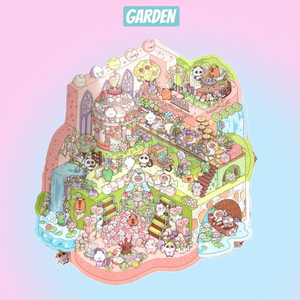 Dos salas de escena isométricas extra grandes (3D) 11,4 x 8,3. Festival de Hielo y Jardín. Foto 2 de 4