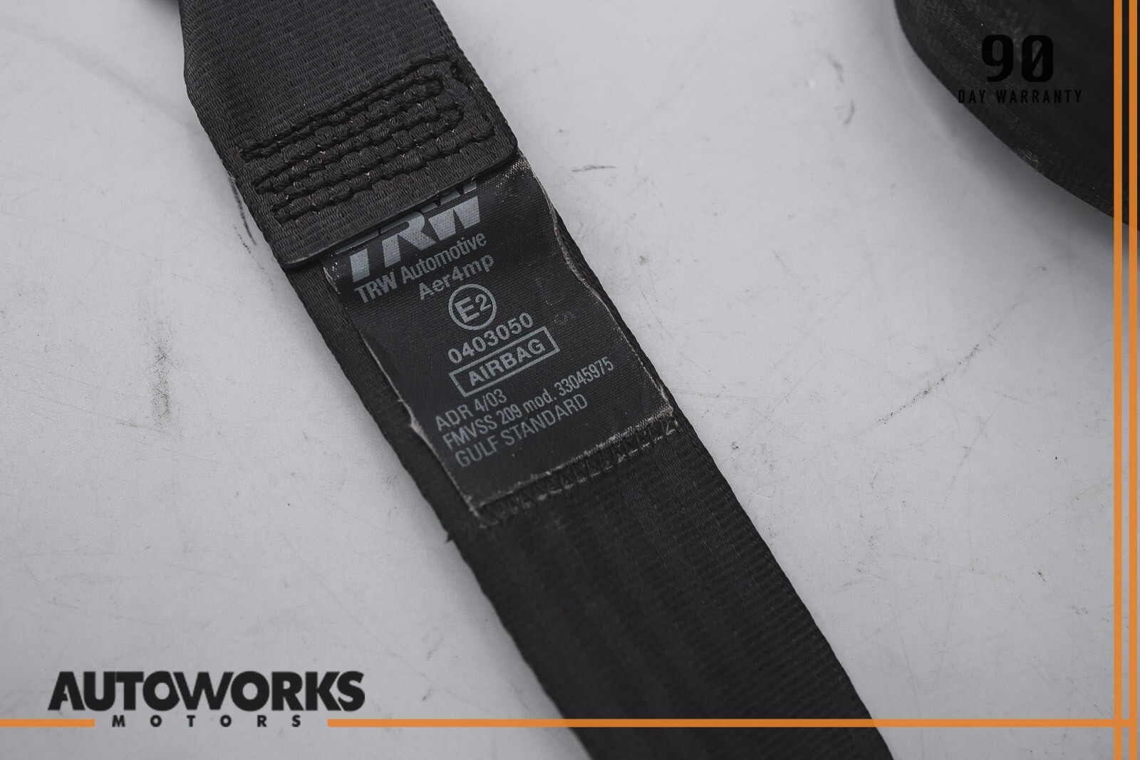 03-08 Maserati Quattroporte M139 Front Left Driver Side Seat Belt Black OEM