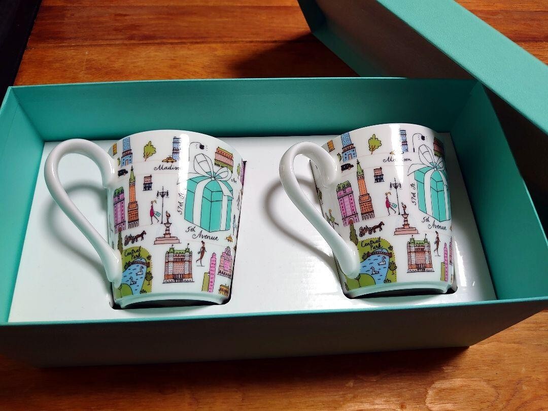 Tiffany & Co 5th Avenue Mug Cup 2 pcs set with box | eBay