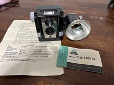 Vintage Early 1956 Sears Tower No. 1 Box Camera With Flash And Booklet