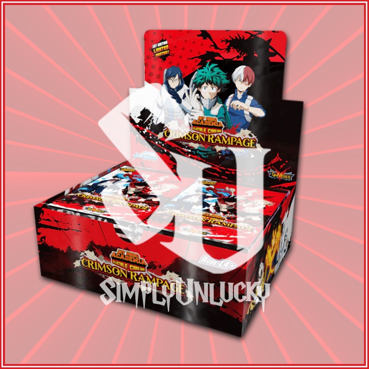 MY HERO ACADEMIA COLLECTIBLE CARD: CRIMSON RAMPAGE BOOSTER