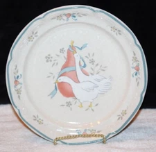 International China Stoneware Japan Marmalade Goose 8-pc Salad Luncheon Plates 