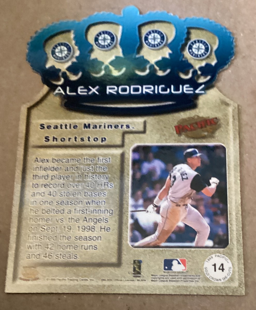 1999 Pacific - Gold Crown Die-Cuts Alex Rodriguez #14 for