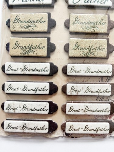Pegatinas familiares, adornos familiares, suministros para hacer tarjetas, pegatinas patrimoniales - Imagen 4 de 4