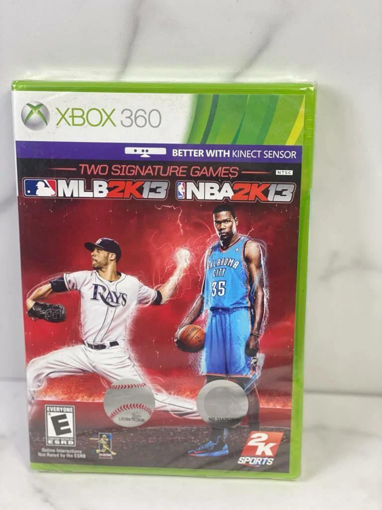 MLB 2K13 NBA 2K13 Two Signature Games Microsoft Xbox 360 Brand New