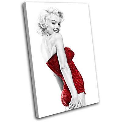 Marilyn Monroe Iconic Celebrities SINGLE Leinwand Wand Kunst Bild drucken