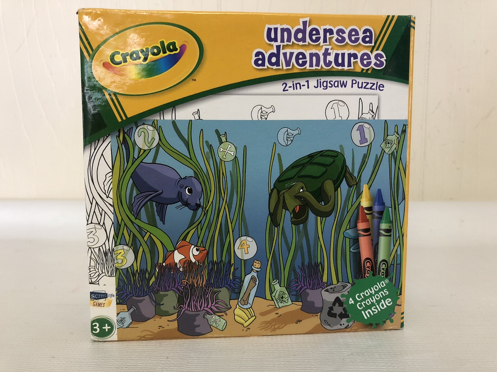 NEW SEALED Crayola Undersea Adventures Puzzle 2 In 1 Jigsaw 24 Piece