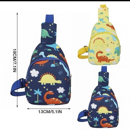 Kids Crossbody Backpack Cute Dinosaur Pattern School pack Size Small - Picture 4 of 5