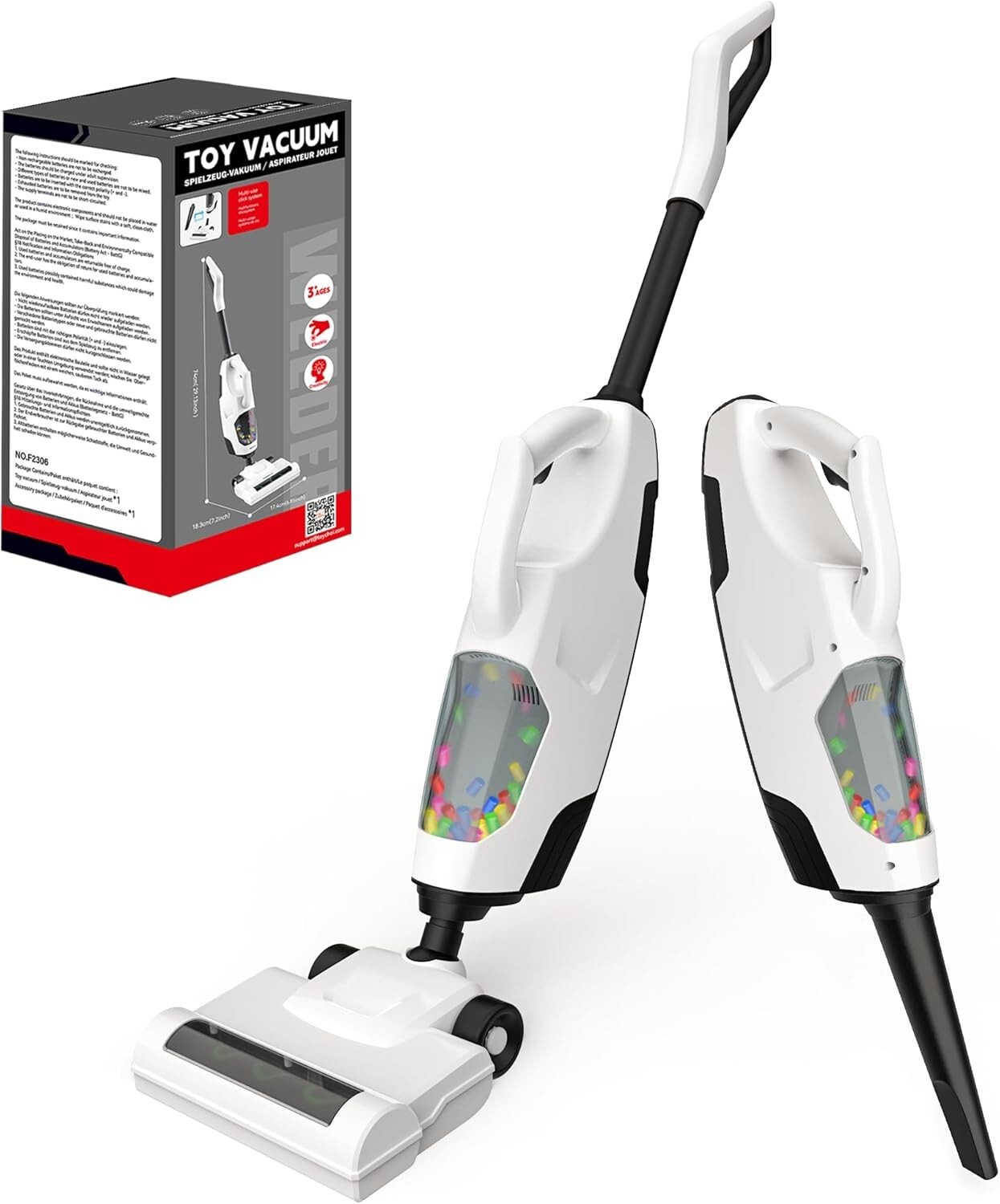 Durable Pretend Play Vacuum Cleaner for Toddlers - Fun & Safe Housekeeping