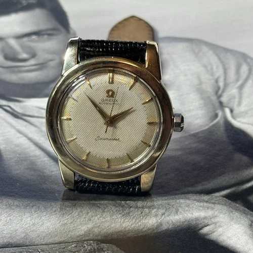 Vintage Gold Capped Omega Seamaster BUMPER MOVEMENT With Unusual Dial