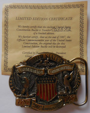Vintage Buckle USA Constitution Commemorative 200Th Anniversary 1787-1987 LE  