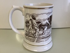 RARE VINTAGE FRANKLIN PORCELAIN THE ASHES CRICKET TANKARD 1882-1982. Documented.