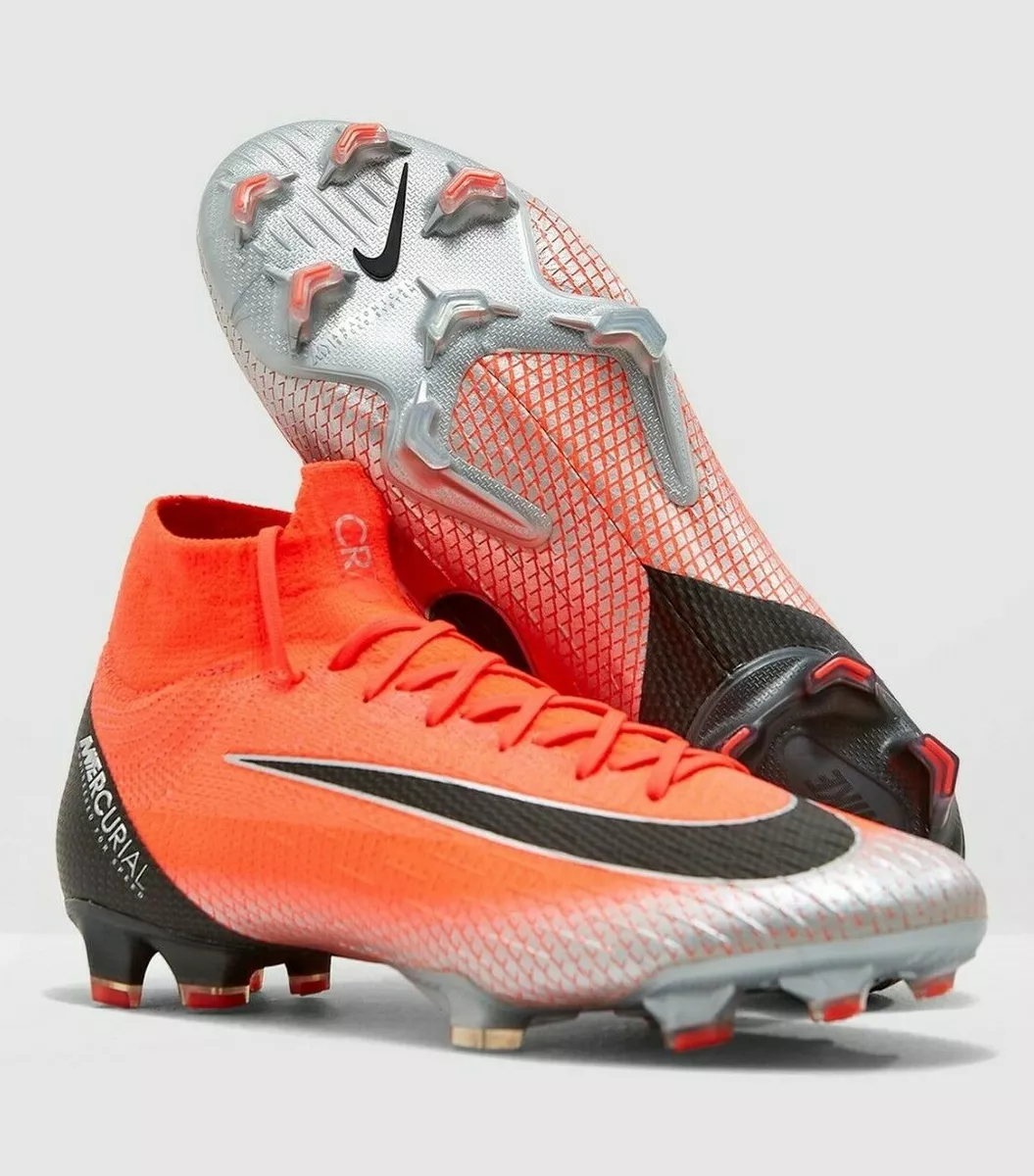 Nike Mercurial Superfly CR7 FG Soccer Cleats ACC Flyknit Red-Black eBay