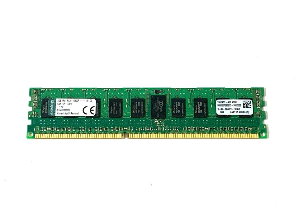 Kingston KVR16R11S4/8I 8GB PC3-12800R DIMM 1600 MHz DDR3 Server Memory - Image 2 of 4
