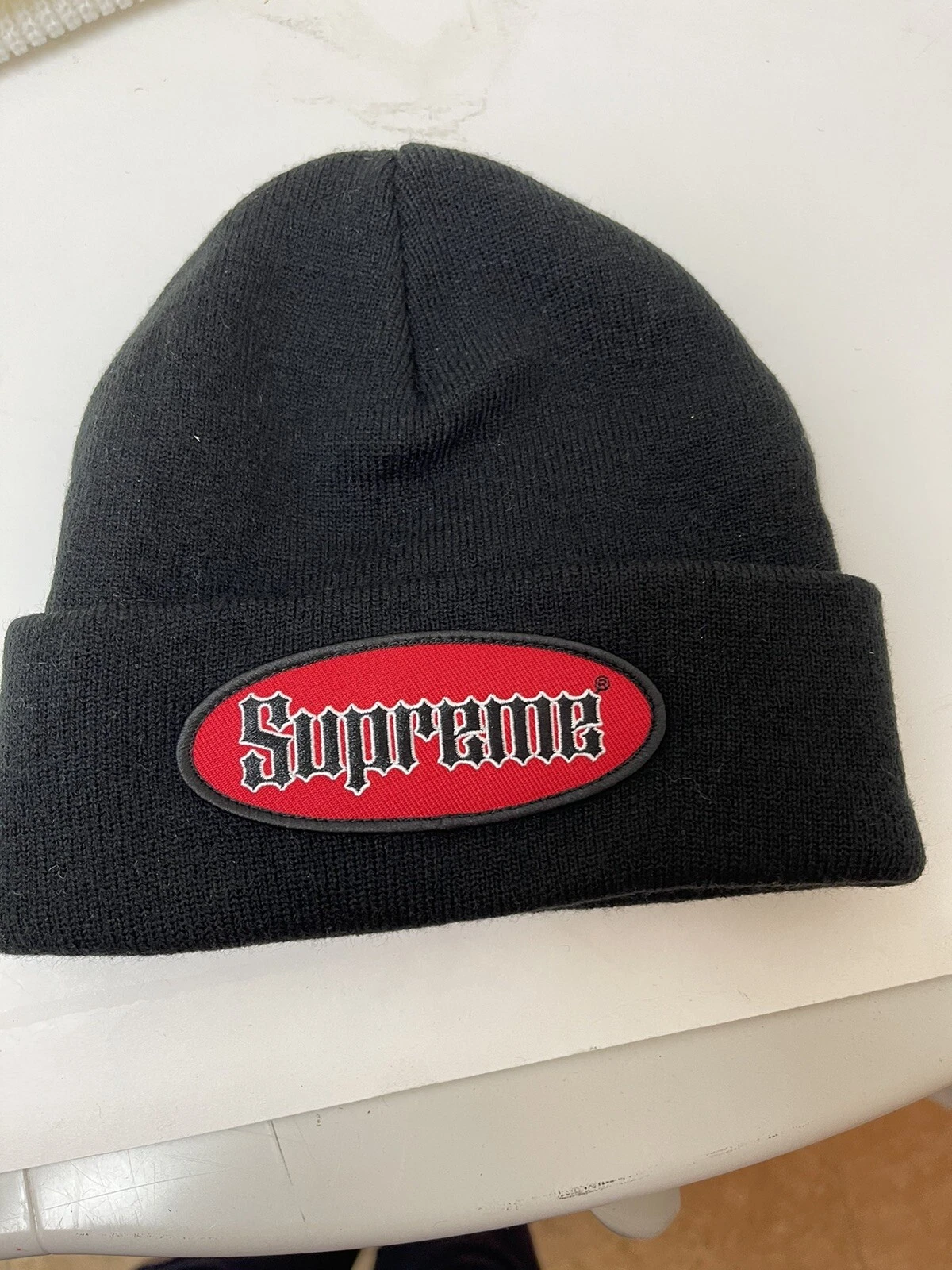 Casquette chapeau d'hiver RARE RETRAITE SUPREME New York Ovale Beanie NOIR