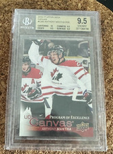 16/17 Upper Deck UD Canvas Program of Excellence Anthony Mantha BGS 9.5 Rookie