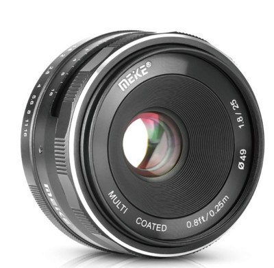 Meike MK 25mm f/1.8 Large Aperture Manual Focus Lens For Sony E-mount A9 A6300