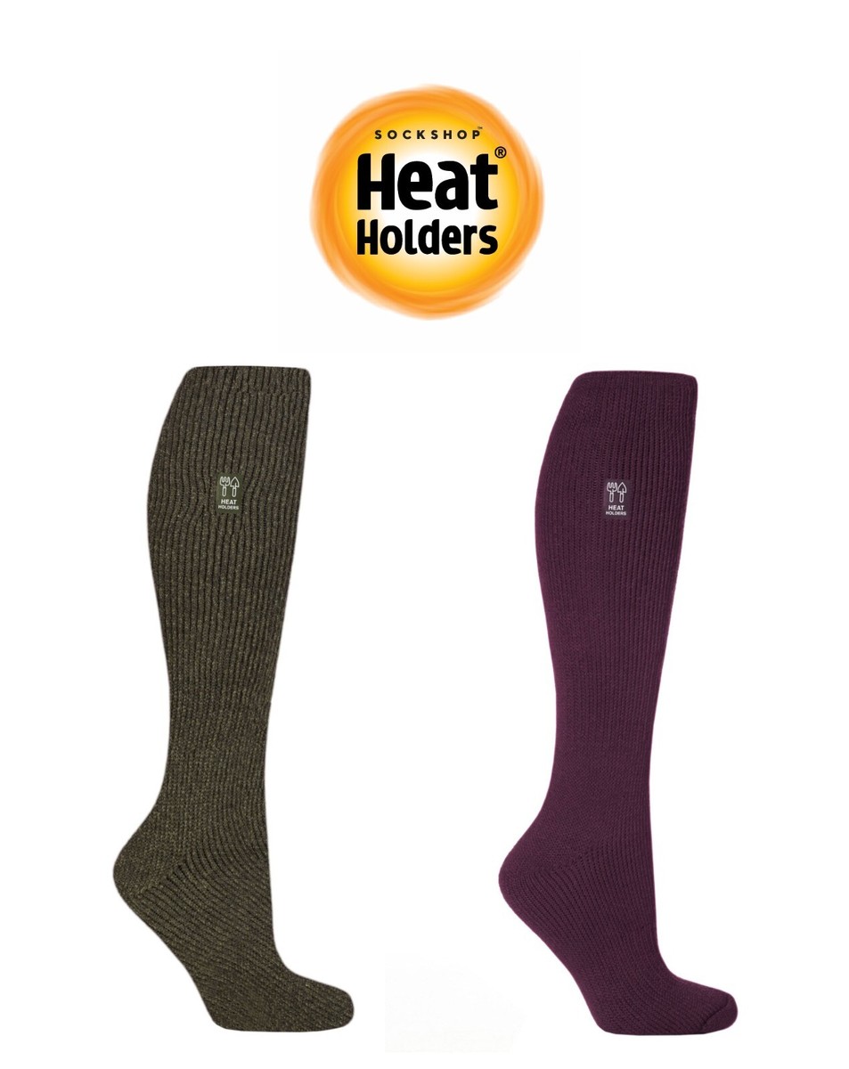 Womens Gardening Outdoor Socks Thermal Long Length TOG HEAT