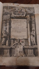Antico messale romano canon missae 1658 unico