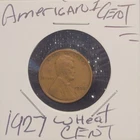 1927 WHEAT CENT.NICE COIN FOR BOOK FILLER, GOOD CONDITION. MUSTGO-SHOPPIN