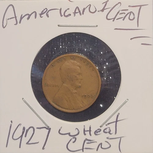 1927 WHEAT CENT.NICE COIN FOR BOOK FILLER, GOOD CONDITION. MUSTGO-SHOPPIN