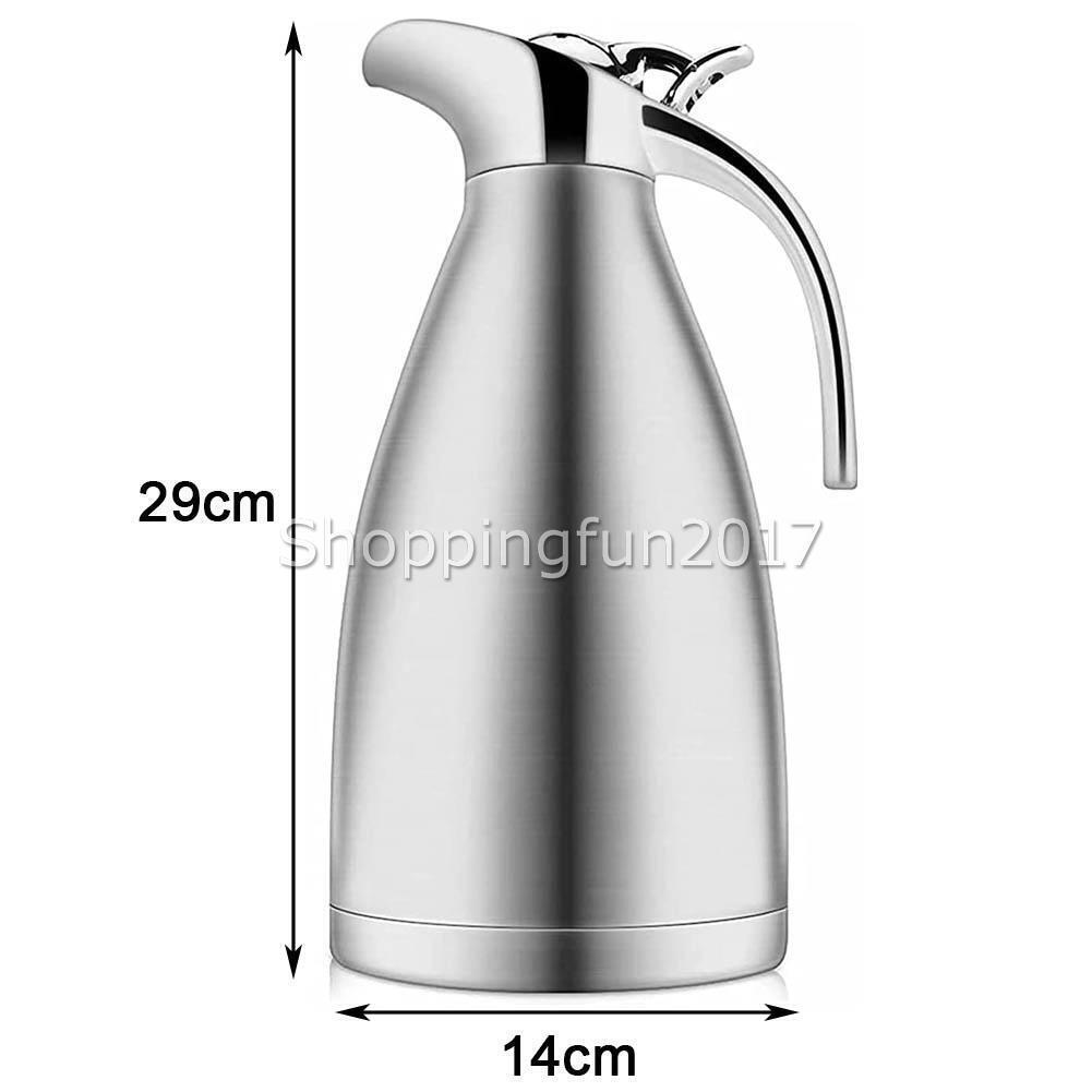 2L Stainless Steel Flask Mug Vacuum Bottle Double Wall Thermal Cup ...
