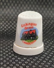 Cockington Green ACT Souvenir 3cm tall Ceramic Thimble Miniature Village