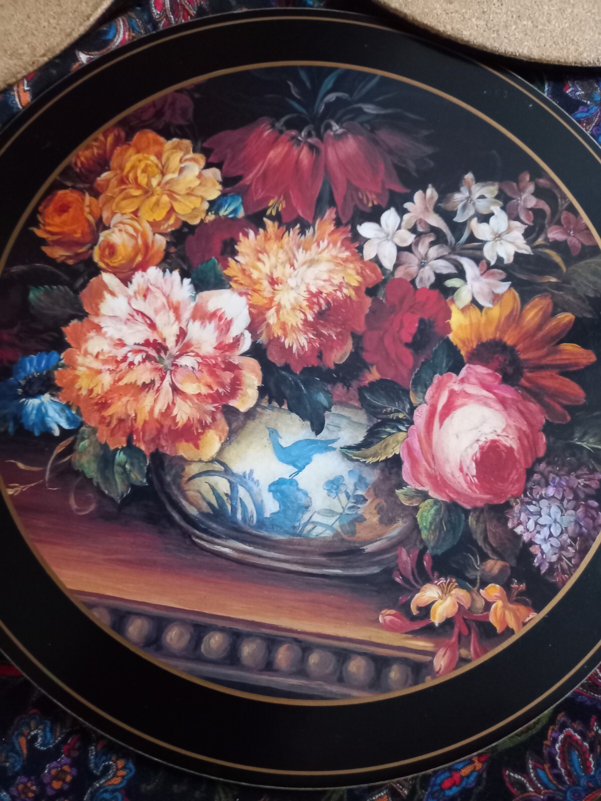 4 X PIMPERNEL VINTAGE FLORAL ARRANGEMENT ROUND PLACEMATS,TABLE MATS, eBay