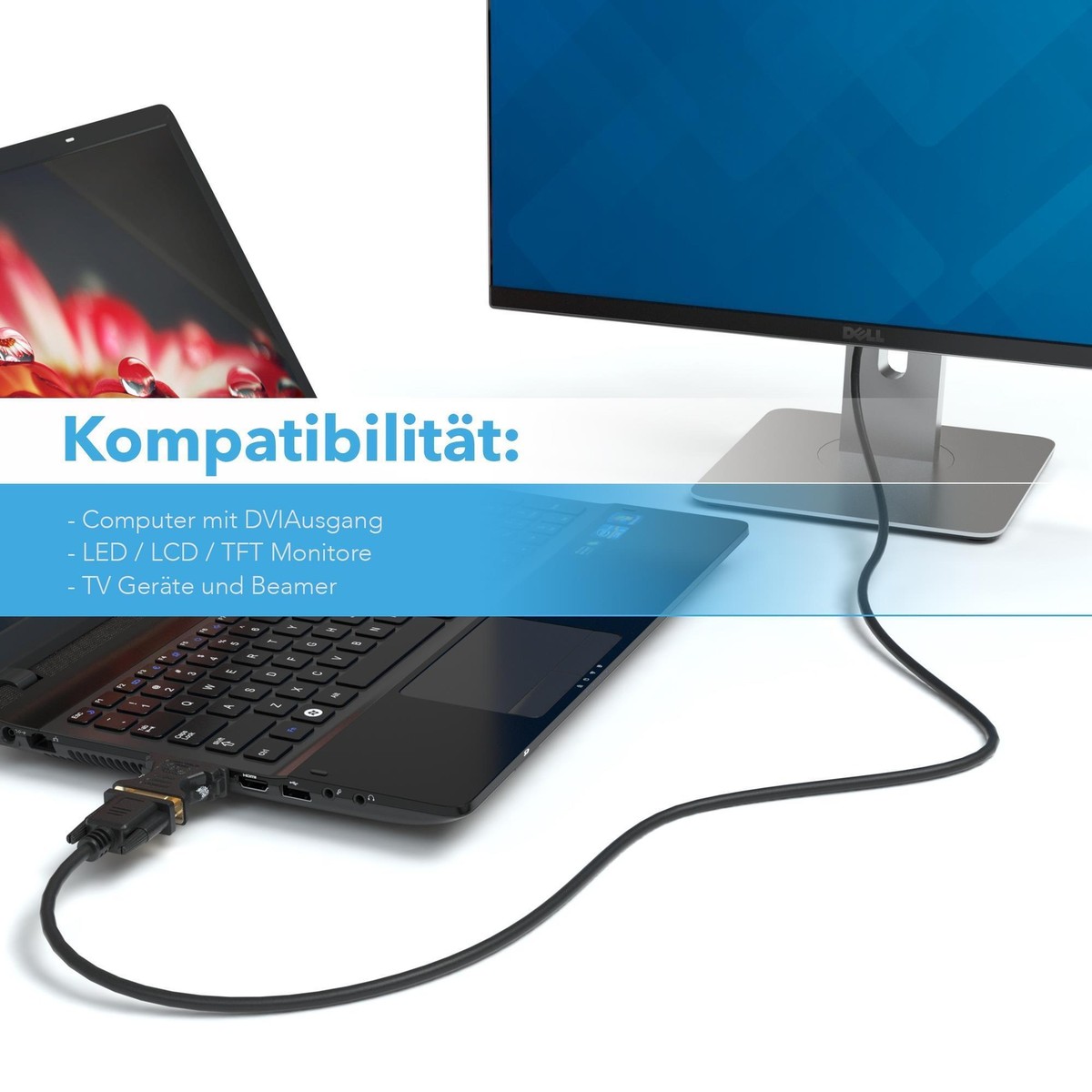 DVI Auf VGA Adapter 24+5 Stecker TFT