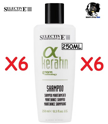 6X SELECTIVE A KERATIN MAINTENANCE SHAMPOO 250ML PROFESSIONAL CLEANSER