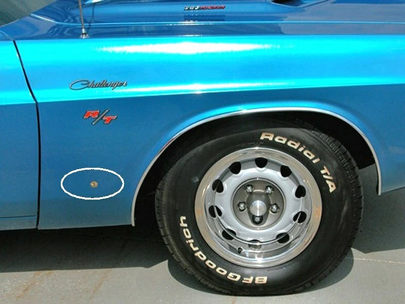 MOPAR Pentastar emblema FITS-Chrysler 1962-75 insignia de guardabarros dorado Dodge Penta Star Foto 3 de 4