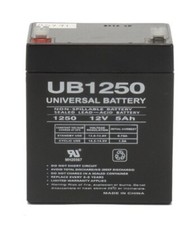 UPG UB1250F1 12V 5AH SLA Battery F1 Terminal - Alarm Security System Backup