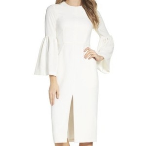 off white bell sleeve dress