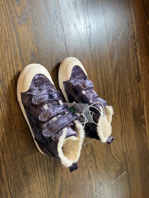 Cat & Jack-Toddler Girls Purple Ruby Faux Fur/Suede Booties~NWT~SIZE US 10