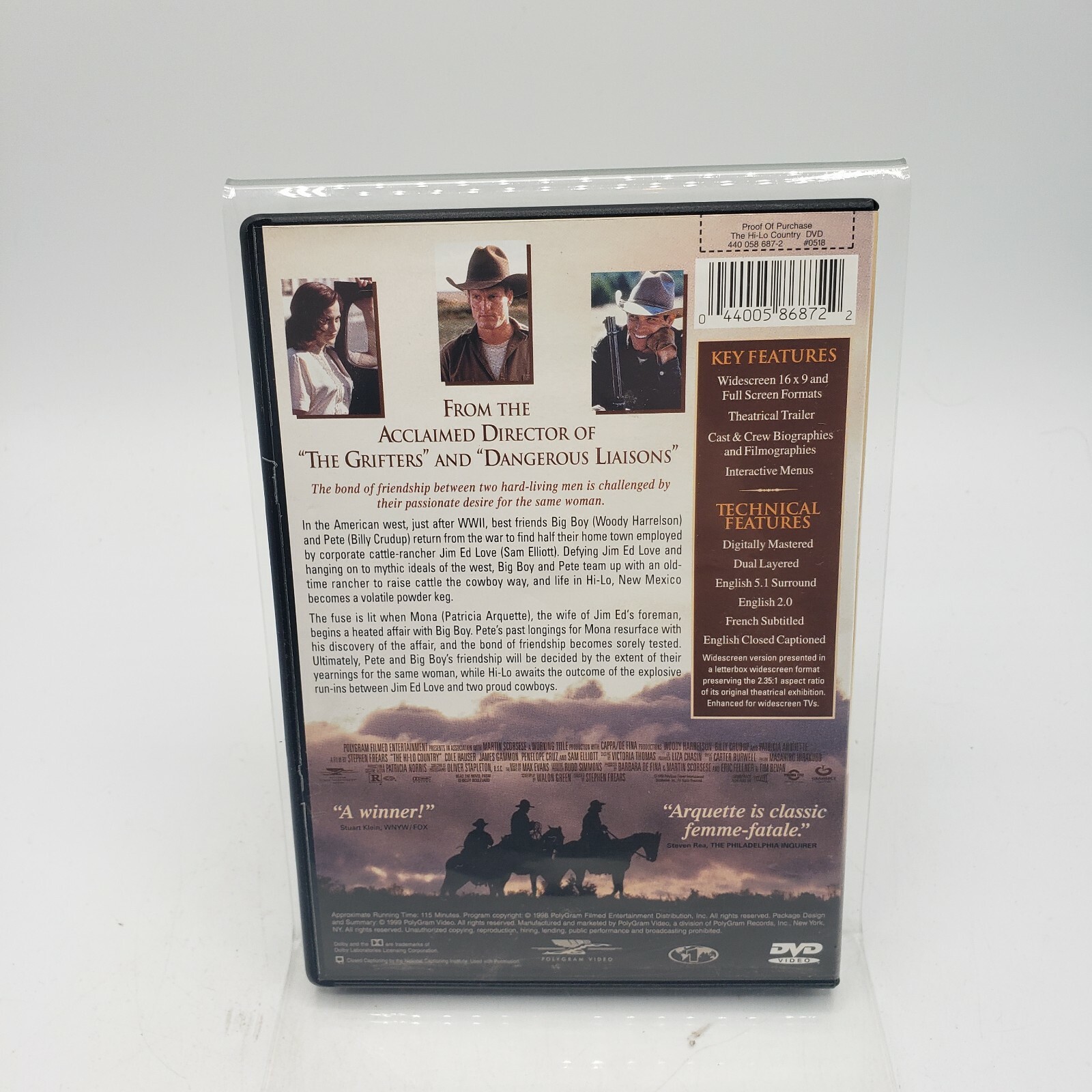 The Hi Lo Country Dvd 1999 For Sale Online Ebay