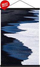 Magnetic Poster Hanger 12" Black Wood Frame for 12x16 12x18 12x24 Canvas - US